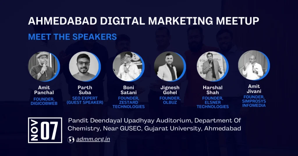Ahmedabad Digital Marketing Meetup event Blog Image